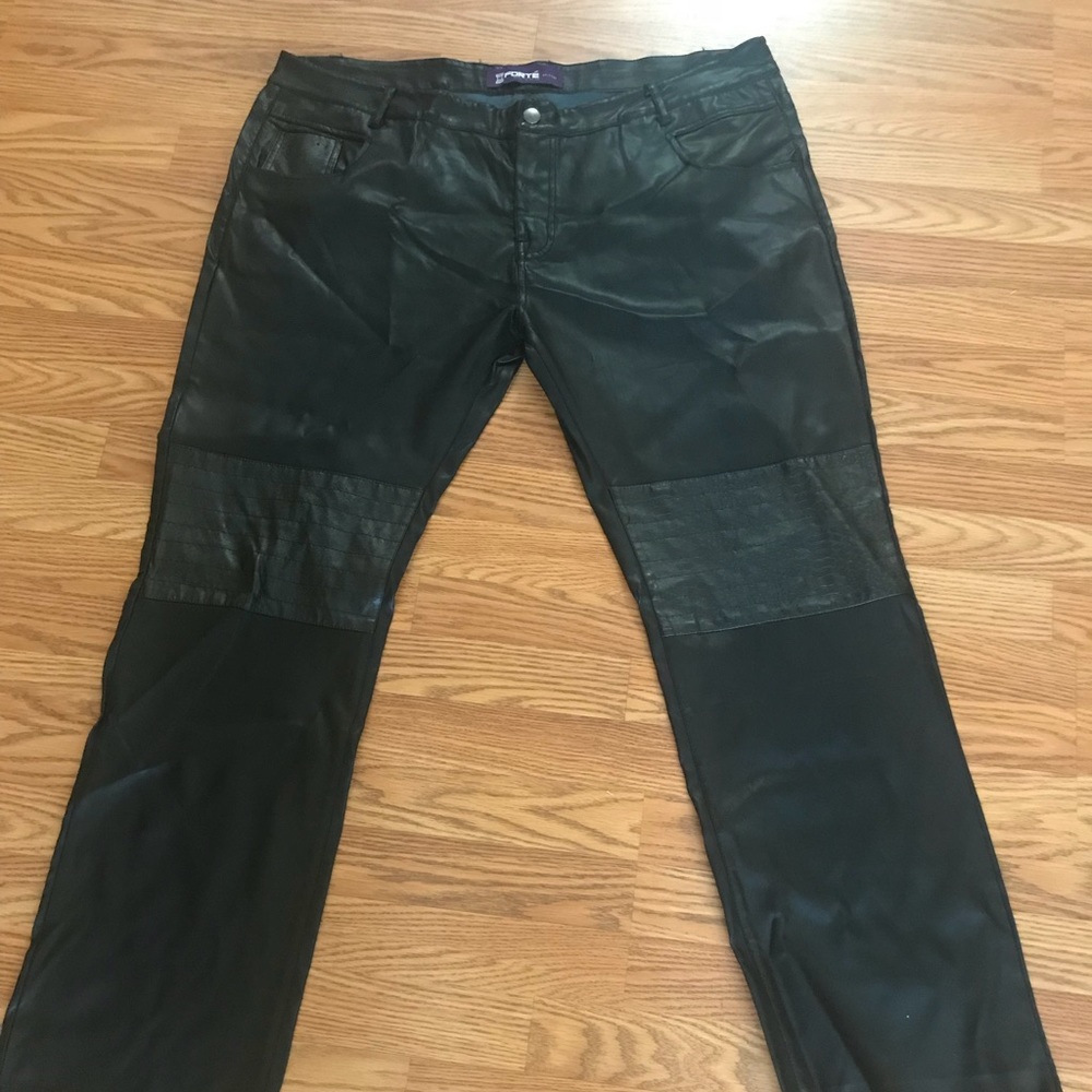 Men’s faux leather pants